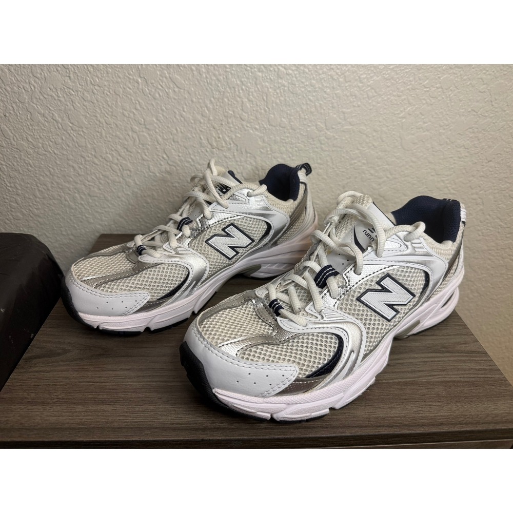 New Balance 530 White Natural Indigo Silver MR530SG Mens 6.5 Womens 8